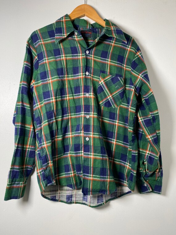 Camisa de franela verde sale