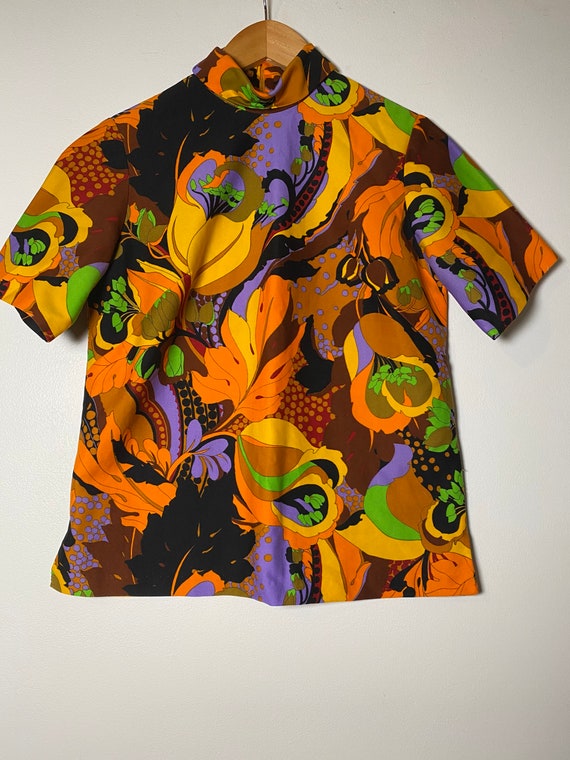 1960’s Psychedelic Leaves Shirt