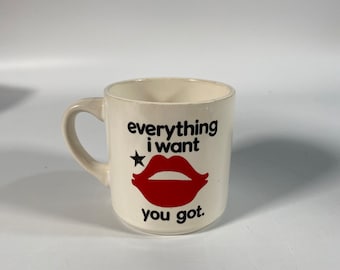 1970’s Doug Wilson Hot Lips Coffee Cup