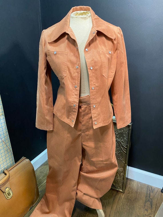 1970’s Orange Pantsuit Set Gem