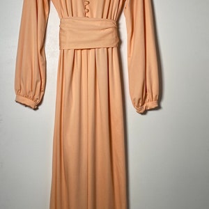 1970’s Peach Maxi Dress