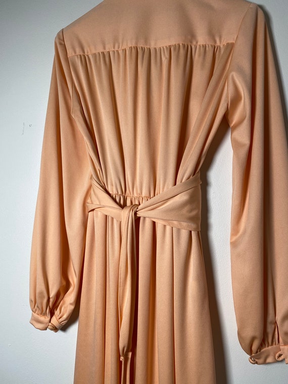 1970’s Peach Maxi Dress - image 4