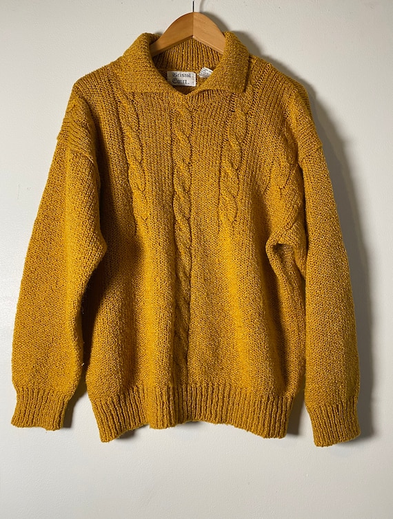 1980’s Mustard Yellow Collared Sweater