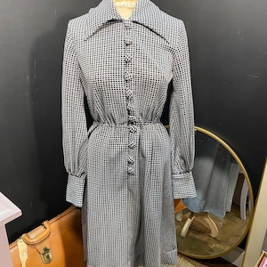 1970’s Polyester Check Dress