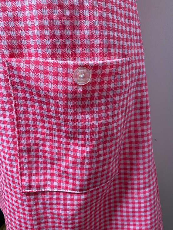 1960’s Pink & White Gingham Dress - image 4