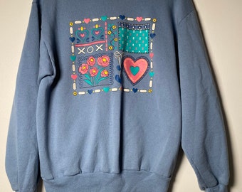 90s Sweatshirt Baby Blue - Etsy