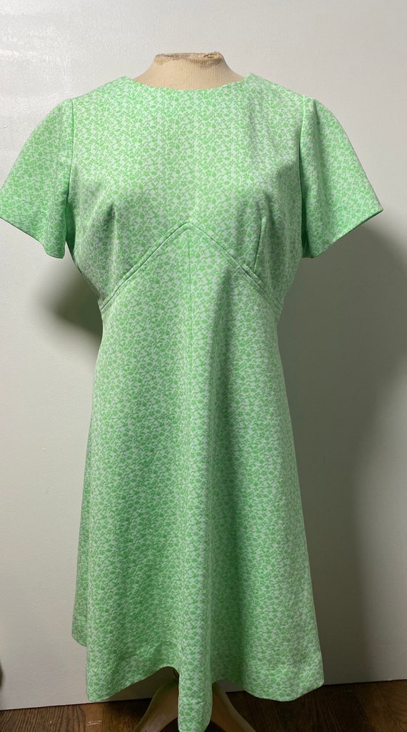 1960’s Green Floral Dress