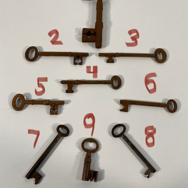1800’s Antique UK Skeleton Keys