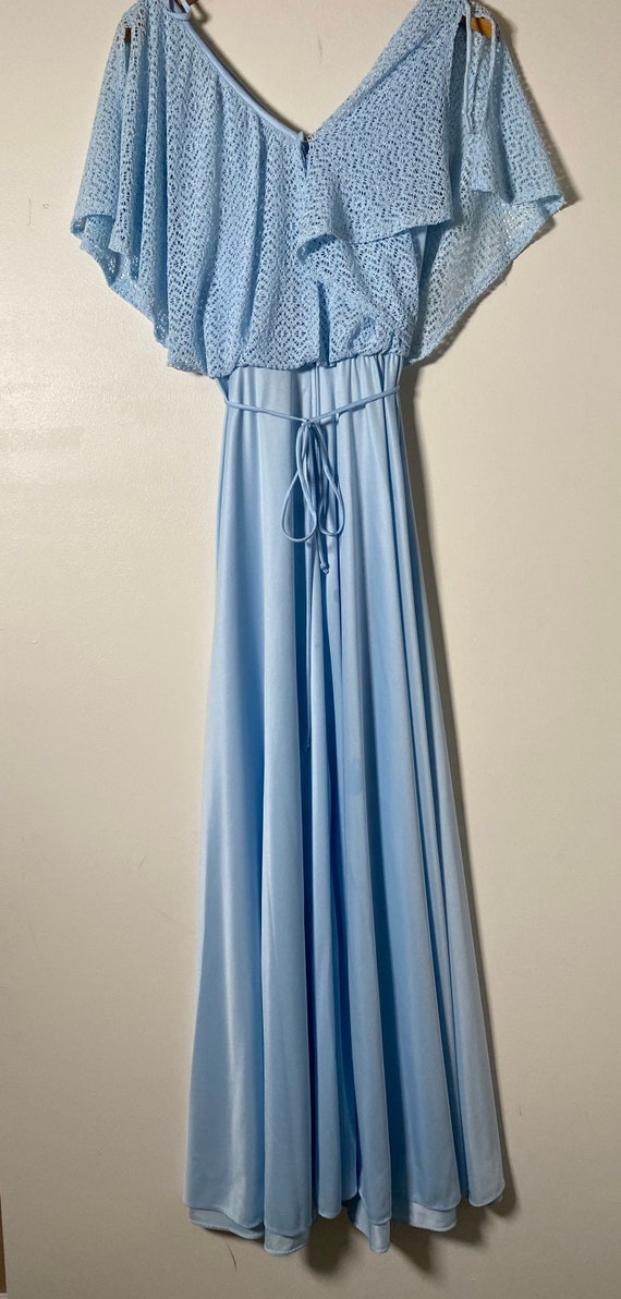 1970’s Pale Blue Knit Top Dress - image 6