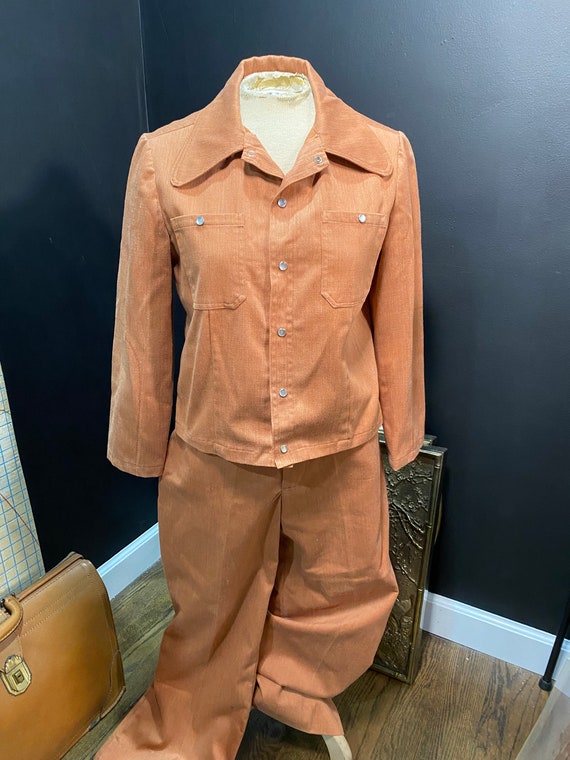 1970’s Orange Pantsuit Set Gem