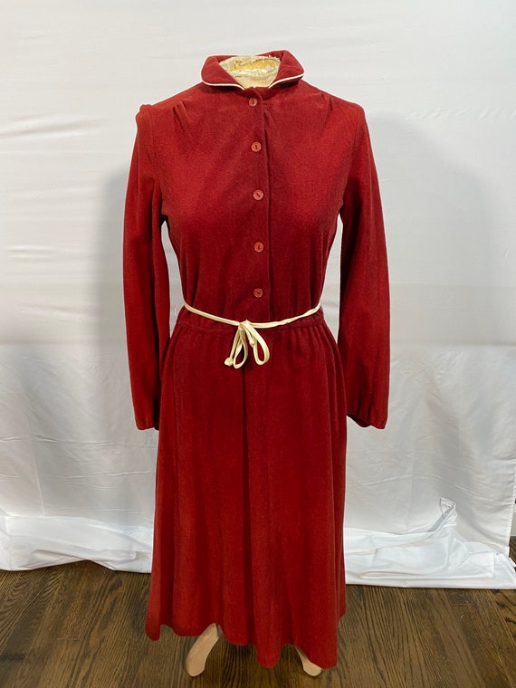 1970’s Rust Red Dress - image 1