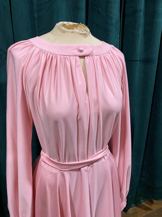 1970’s Pink Polyester Dress - image 2