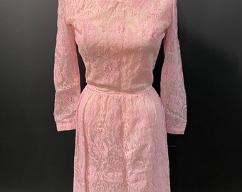 1960’s Pink Lace Dress