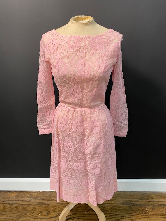 1960’s Pink Lace Dress