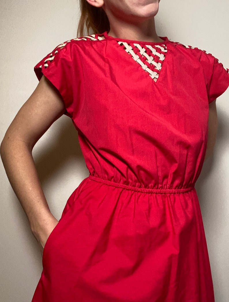 1970\u2019s Does 1950\u2019s Pink Criss Cross Dress