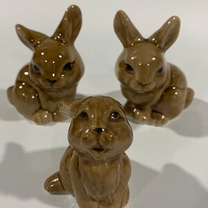 1970’s Trio of Bunny Figurines