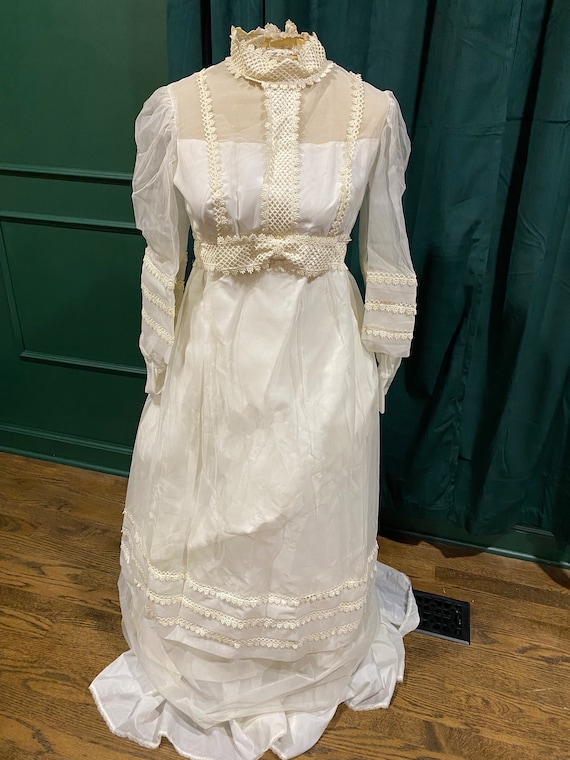 1970’s Wedding Dress & Girdle Slip