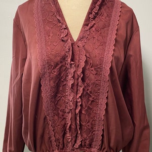 1970’s Rust Lace Blouse