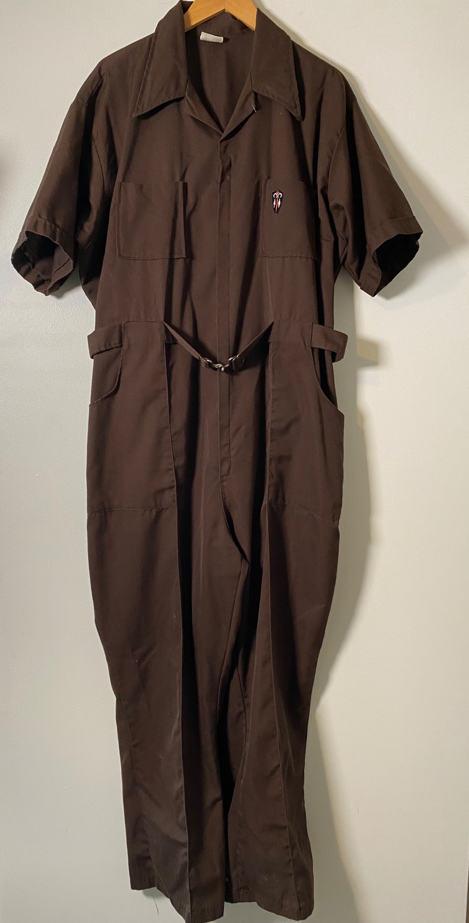 1970s Brown Coveralls - Etsy