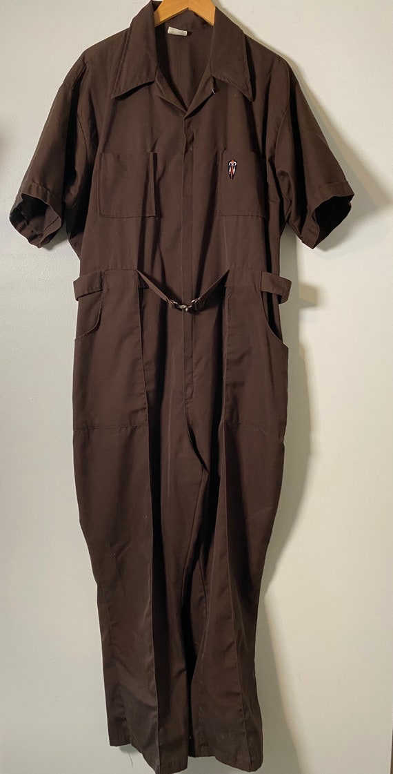 1970’s Brown Coveralls - image 1