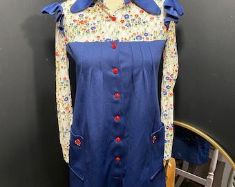 1960’s Floral Beagle Collar Dress