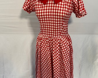 1980’s Does 1950’s Gingham Dress