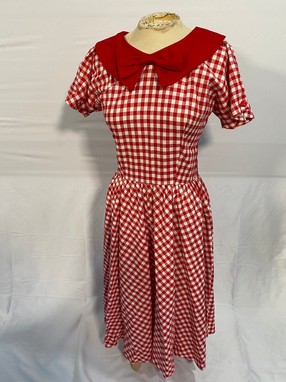 1980’s Does 1950’s Gingham Dress