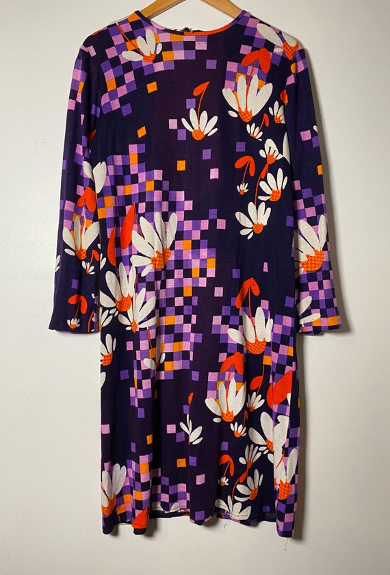 1960’s Purple & Orange Daisy Dress
