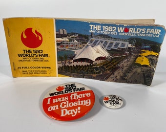 1982 World’s Fair Postcard Book & Pins