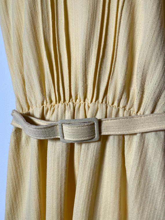 1970’s Yellow Belted Dress - image 3