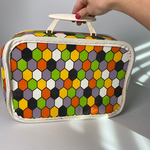 1970’s Kid’s Honeycomb Suitcase