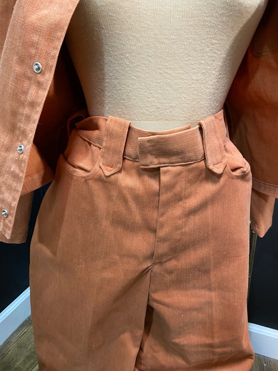 1970’s Orange Pantsuit Set Gem