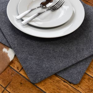 Premium Modern  Felt Placemats. 17" x 13" Set of 2! Thick Felt. Protects Your Table.  Ships from USA. Table protector. Table cover8