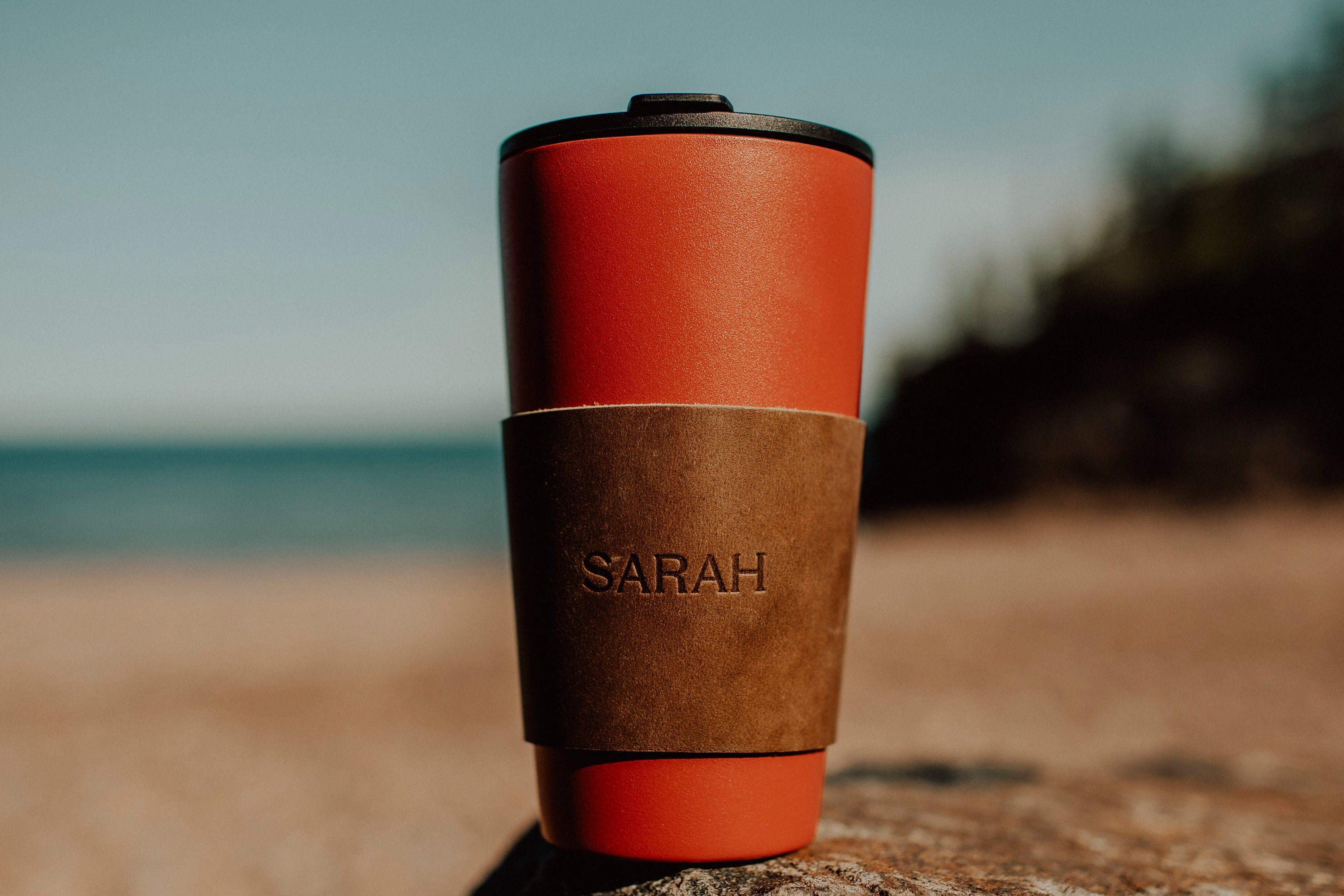 Housse en Verre Pinte Cuir Personnalisée. Enveloppement de Personnalisé. Boisson Pochette Monogrammé