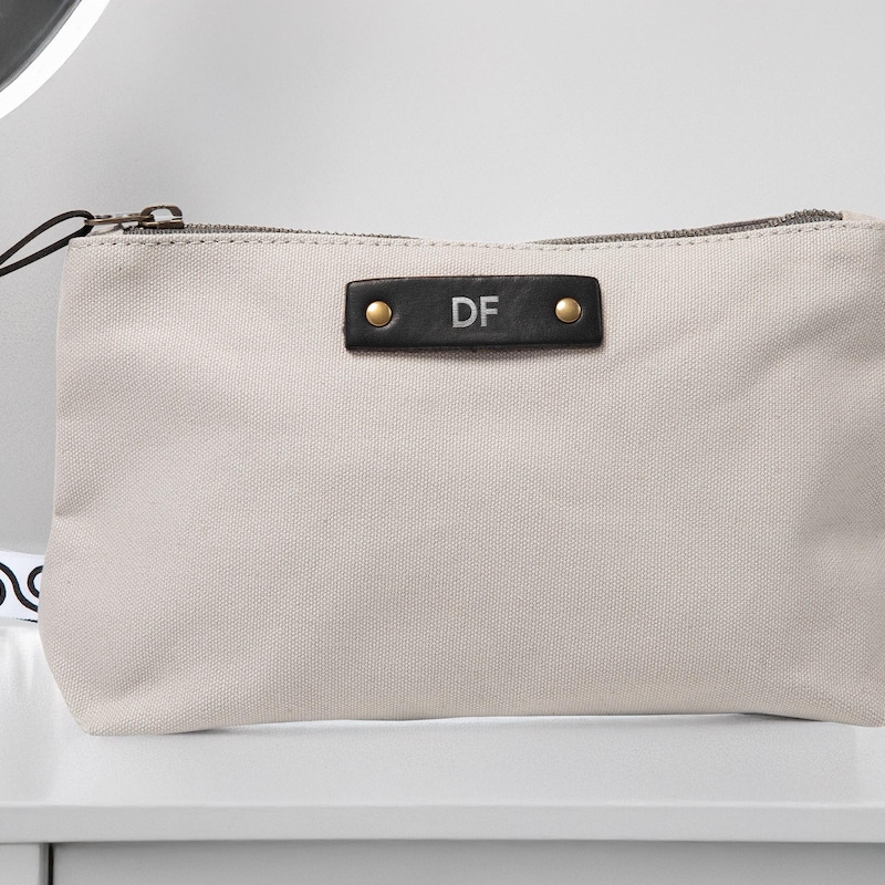 Monogrammed Pouch Canvas - Etsy