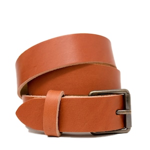 Premium Leather Belt for Men. Made with 100% Full Grain Vegetable Tanned Leather. 1.25 Wide. Built to Last Forever. Ultimate Groomsmen Gift image 4