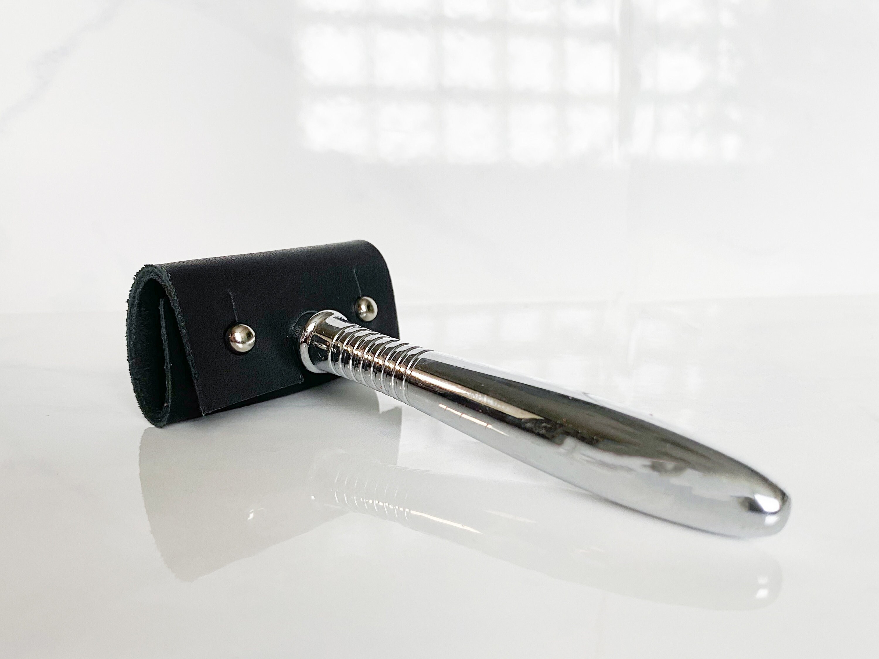 Personalized Leather Safety Razor Cover. Full Grain Leather Etsy