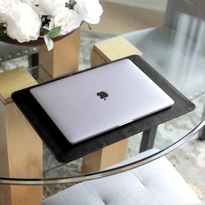 Personalized Leather Desk Mat: Monogrammed Office Pad, Made in USA