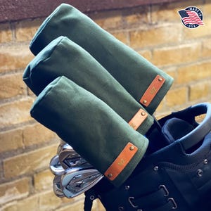 Northwind Funda de Golf Personalizada de Lona, Cubierta de Palo de Golf con Monograma Driver, Fairway o Híbrido, Regalo de Golf Hecho en USA