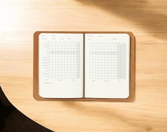 Northwind Personalized Golf Log Book Leather Refillable Golf Journal Handmade USA Custom Golf Gift for Golfers Dad Husband Coach Gift Men US