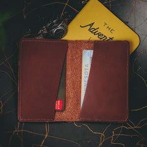 Billetera personalizada con bolsillo frontal. Tarjetero plegable. Tarjetero. Tarjetero de visita. Tarjetero EDC. Tarjetero delgado. Billetera para tarjetas.