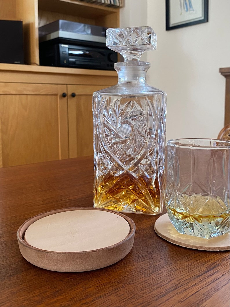 NorthwindSupply Leather Wine Coaster - Thumbnail 3