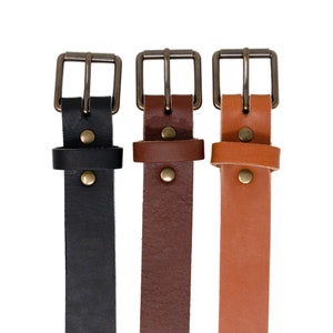 Premium Leather Belt for Men. Made with 100% Full Grain Vegetable Tanned Leather. 1.25 Wide. Built to Last Forever. Ultimate Groomsmen Gift image 5