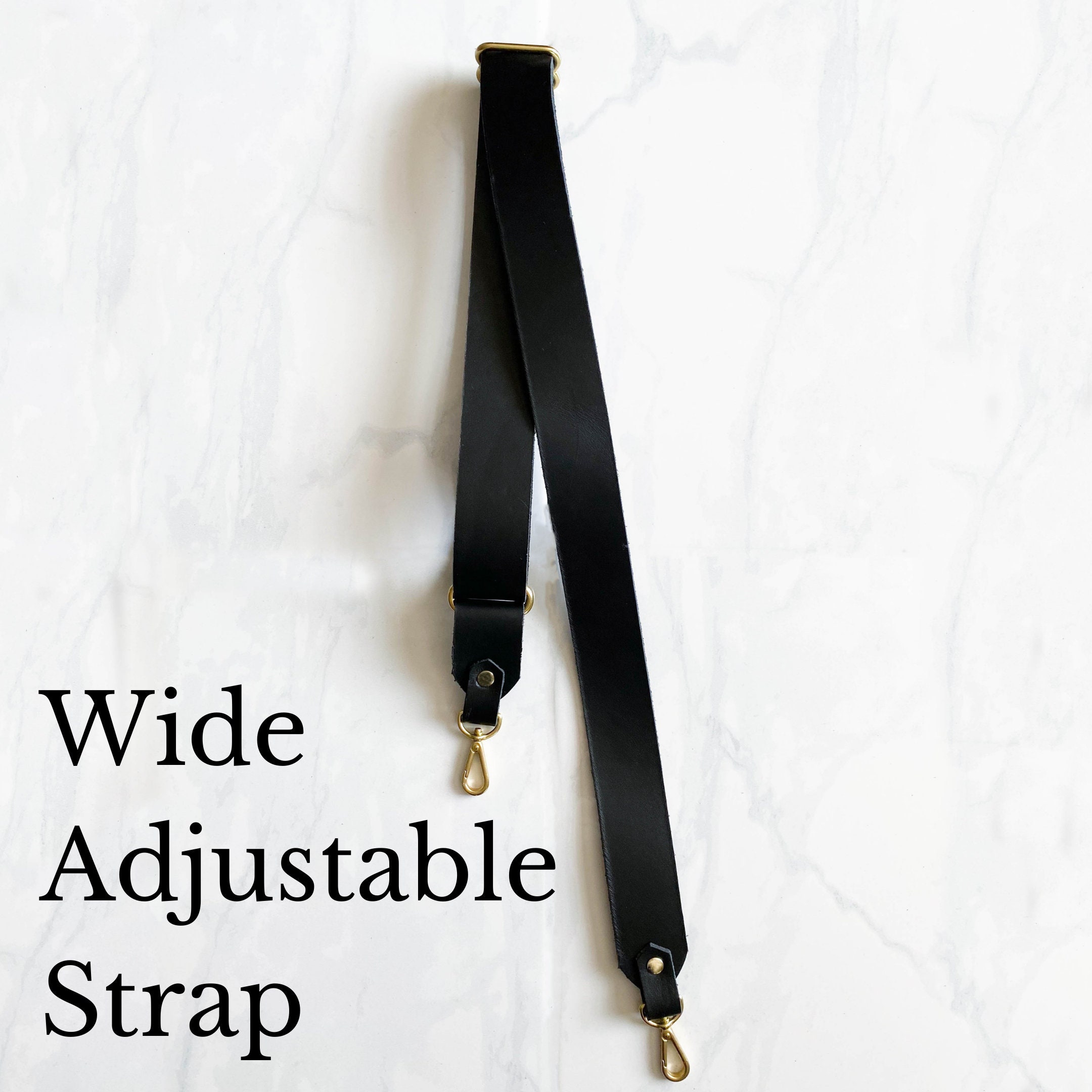 Beaulegan Purse Strap Replacement - Full Grain Microfiber Leather - 59 Inch  Long Adjustable for Crossbody Shoulder Bag - 0.7 Inch Wide, Dark