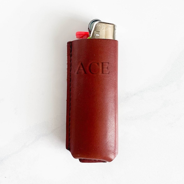 Leather Lighter Cover Etsy