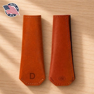 Northwind Funda de Mango de Cuero Hecha a Mano en USA Cuero de Grano Completo para Sartén de Hierro Fundido Regalo Cocina Rústica