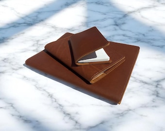 Northwind Personligt Läderdagboksfodral A5 Anteckningsbokfodral Med Anpassat Namn Påfyllningsbart Anteckningsfodral Handgjort USA Minimalistisk Skrivgåva