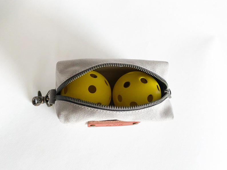 Personalized Pickleball Ball Pouch Monogrammed Canvas Mini Etsy