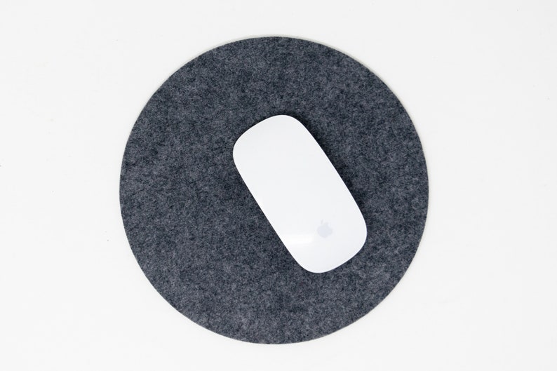 Sustainable Round Felt Mousepad. Felt Mouse Pad. Upcycled Etsy