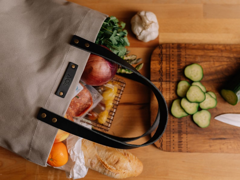 Monogrammed Canvas Tote